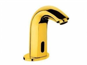 Fotoselli / Sensörlü Lavabo Bataryası Altın Çift Su Girişli