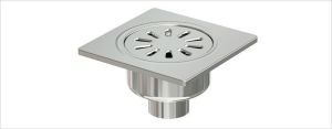Komple Paslanmaz Yer Sifonu / Süzgeci Alttan Çıkışlı 15*15 Q50