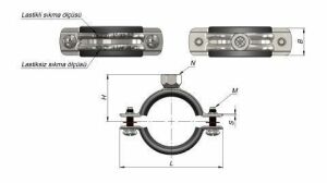 Doğalgaz Boru Kelepçesi Somunlu 11/4''