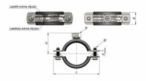 Doğalgaz Boru Kelepçesi Somunlu 6''