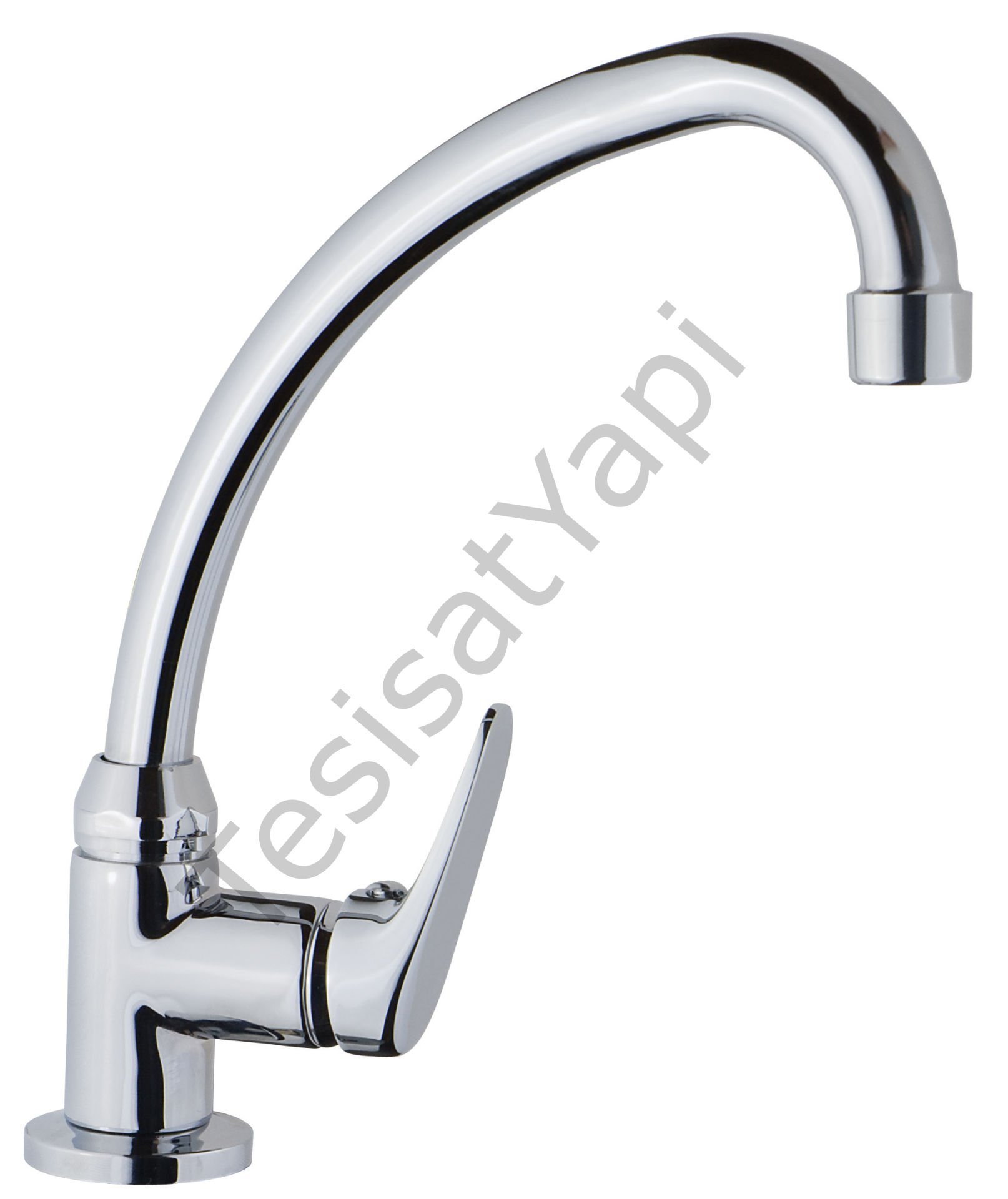 Cold Mix Kuğu Bataryası Tek Su Girişli Yandan Kollu