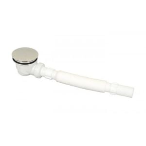 Plastik Duş Troblemi Körüklü Krom Tapa Q50 / 80 mm