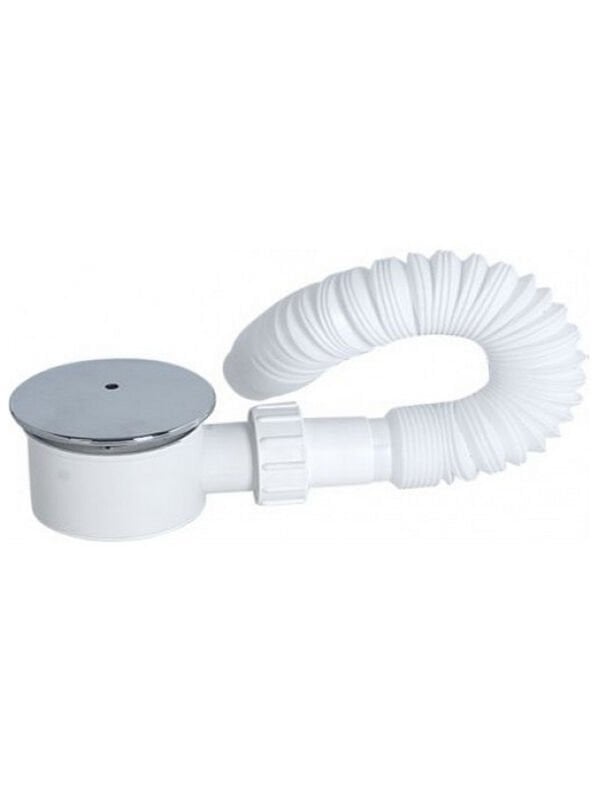 Plastik Duş Troblem Körüklü Krom Tapa Q90 / 115 mm