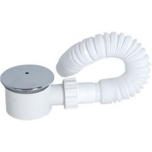 Plastik Duş Troblem Körüklü Krom Tapa Q90 / 115 mm