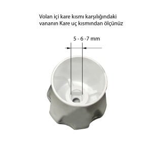 Radyatör/Petek Vana Volanı / Başlığı Vidalı 5 mm