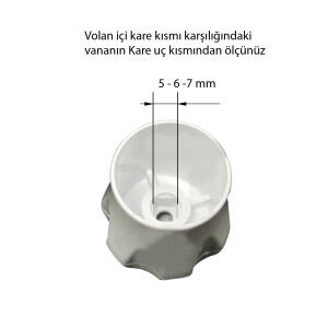 Radyatör/Petek Vana Volanı / Başlığı Vidalı 7 mm