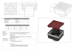 Otopark Sifonu Paslanmaz 20*20 Q100