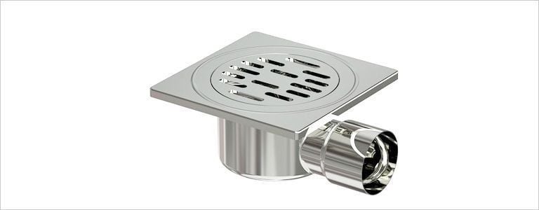 Komple Paslanmaz Yer Sifonu / Süzgeci Yandan Çıkışlı 20*20 Q70