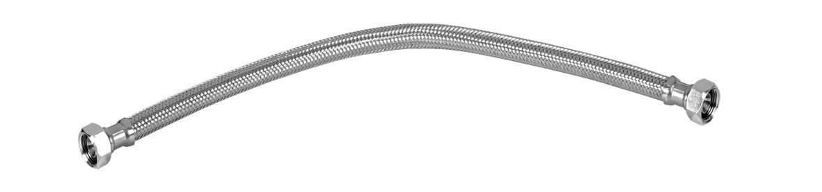 Çelik Fleks Bağlantı Hortumu 1/2-1/2 90 cm