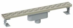 Paslanmaz Duş Kanalı / Izgarası Paslanmaz Çerçeveli Alttan Çıkış 60 cm