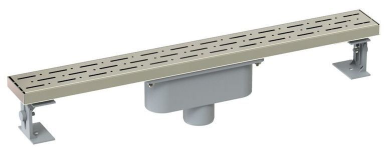 Paslanmaz Duş Kanalı / Izgarası Paslanmaz Çerçeveli Alttan Çıkış 60 cm