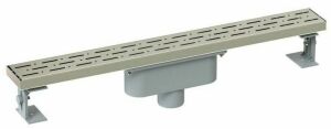 Paslanmaz Duş Kanalı / Izgarası Paslanmaz Çerçeveli Alttan Çıkış 40 cm