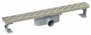 Paslanmaz Duş Kanalı / Izgarası Paslanmaz Çerçeveli 33 cm