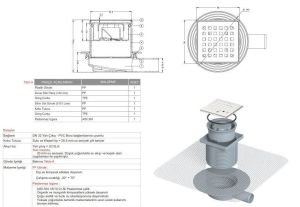 Tekstil Membranlı Paslanmaz Yer Sifonu / Süzgeci 10*10 Q70