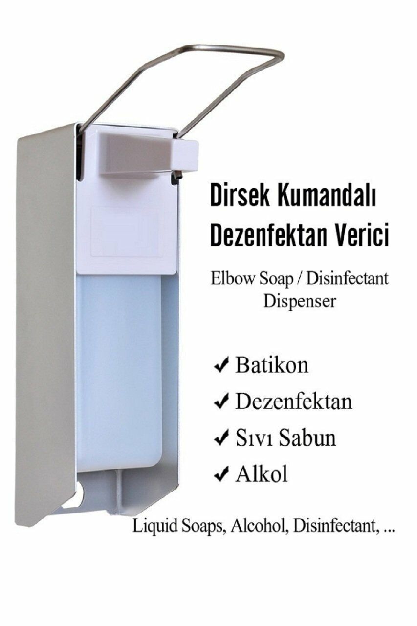 Paslanmaz Sıvı Sabunluk Dezenfektanlık Hastane Tipi 1000 ml