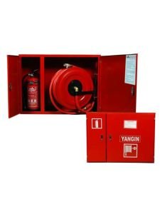 Yangın Dolabı Set 70*90 Tüp Kabinli 1\'\' Vanalı 30 m Hortumlu Tüp Hariç