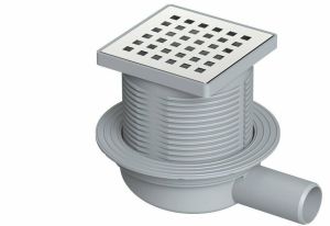 Yükseklik Ayarlı Paslanmaz Yer Sifonu / Süzgeci 10*10 Q100