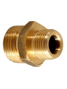 Pirinç Sarı Orantılı Nipel 1/4-1/8