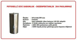 Fotoselli / Sensörlü Sıvı Sabunluk Dezenfektanlık Krom