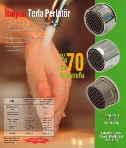 Perlatör %70 Su Tasarruflu 7 Lt Akışlı