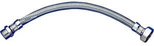Çelik Fleks Bağlantı Hortumu 1/2 Nipel-3/8 Rakor 20 cm