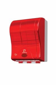 Fotoselli / Sensörlü Kağıt Havluluk Dispenseri Abs Kırmızı