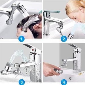 Fonksiyonlu 360 Derece Dönen Musluk Ucu / Musluk Başlığı