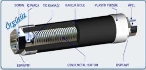 Fan Coil İzoleli Bağlantı Hortumu 1/2-1/2 60 cm