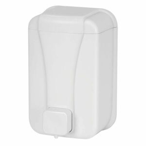 Plastik Sıvı Sabunluk Duvar Tipi Beyaz 500 ml