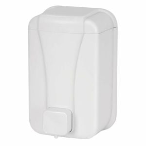 Plastik Sıvı Sabunluk Duvar Tipi Beyaz 500 ml