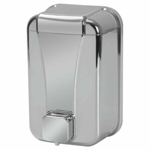 Plastik Sıvı Sabunluk Duvar Tipi Komple Krom 500 ml