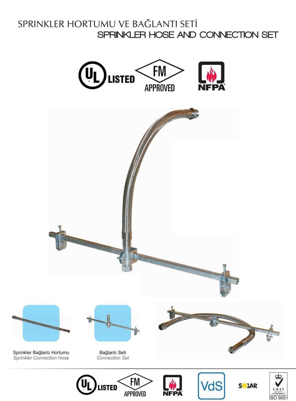 Yangın Sprinkler Fleksi Set 50 cm