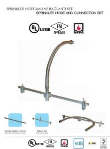 Yangın Sprinkler Fleksi Set 50 cm