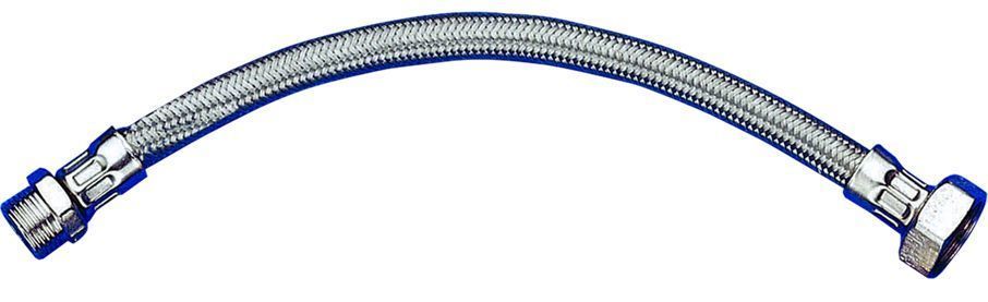 Çelik Fleks Bağlantı Hortumu Ekstra 1/2 Nipel-1/2 Rakor 20 cm
