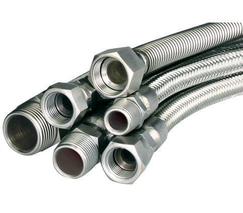 Çelik Fleks Bağlantı Hortumu Ekstra 1/2 Nipel-3/4 Rakor 40 cm