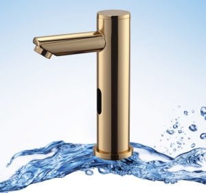 Fotoselli / Sensörlü Lavabo Bataryası Option Altın Çift Su Girişli