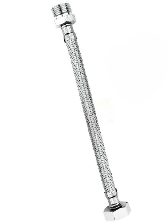 Çelik Fleks Bağlantı Hortumu Ekstra 3/4 Nipel-3/4 Rakor 40 cm