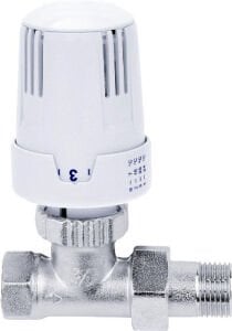 Termostatik Düz Radyatör Vanası 1/2