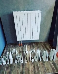 Yerden Isıtma Boru Gizleme Kılıfı Tekli Beyaz