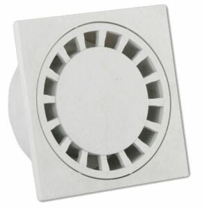 Çamur Kovalı Balkon/Teras Yer Sifonu / Süzgeci Alttan Çıkışlı 25*25 Q100