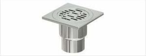 Komple Paslanmaz Yer Sifonu / Süzgeci Alttan Çıkışlı 20*20 Q70
