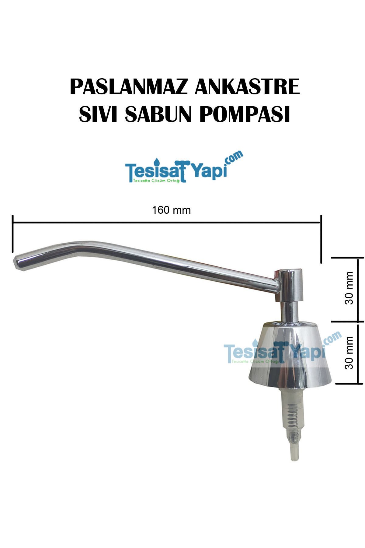 Ankastre Sıvı Sabunluk Pompası Pirinç