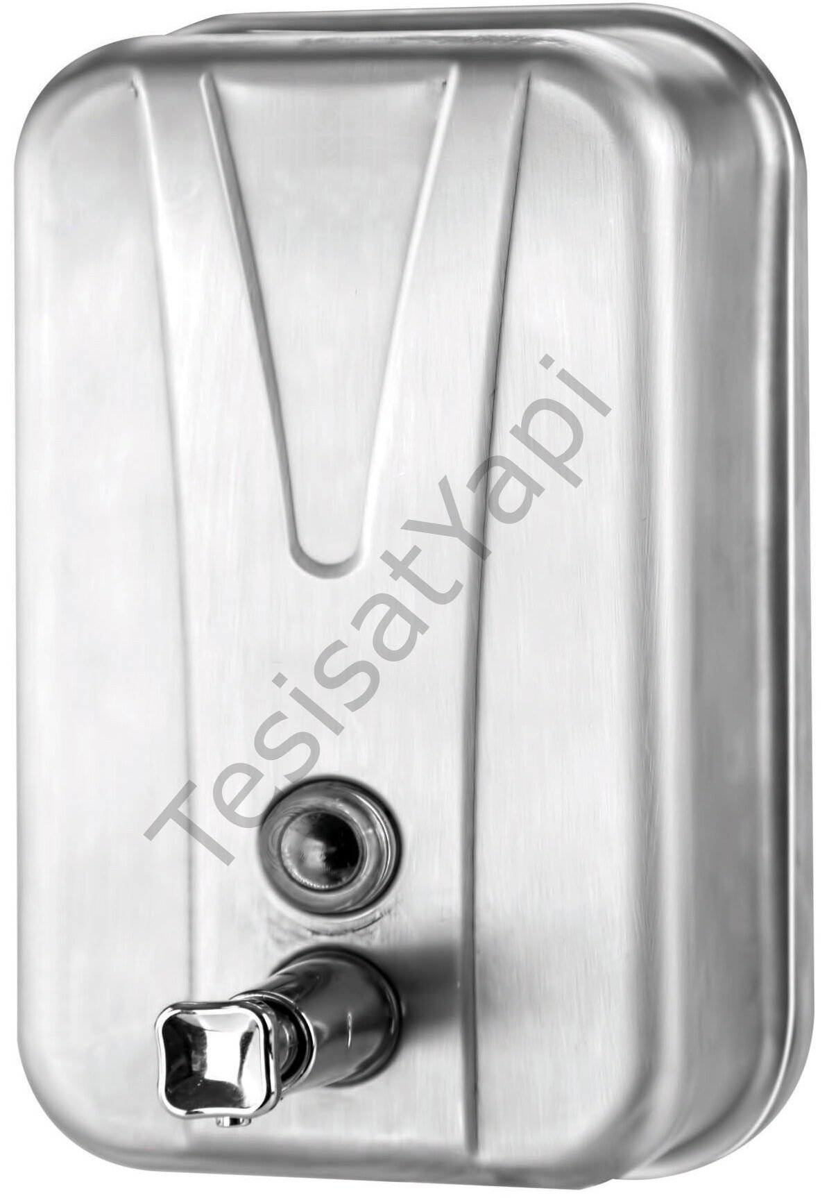 Paslanmaz Sıvı Sabunluk Pirinç Pompalı 500 ml