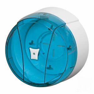 Plastik Tuvalet Kağıt Dispenseri Cimri Şeffaf Mavi Q27 cm