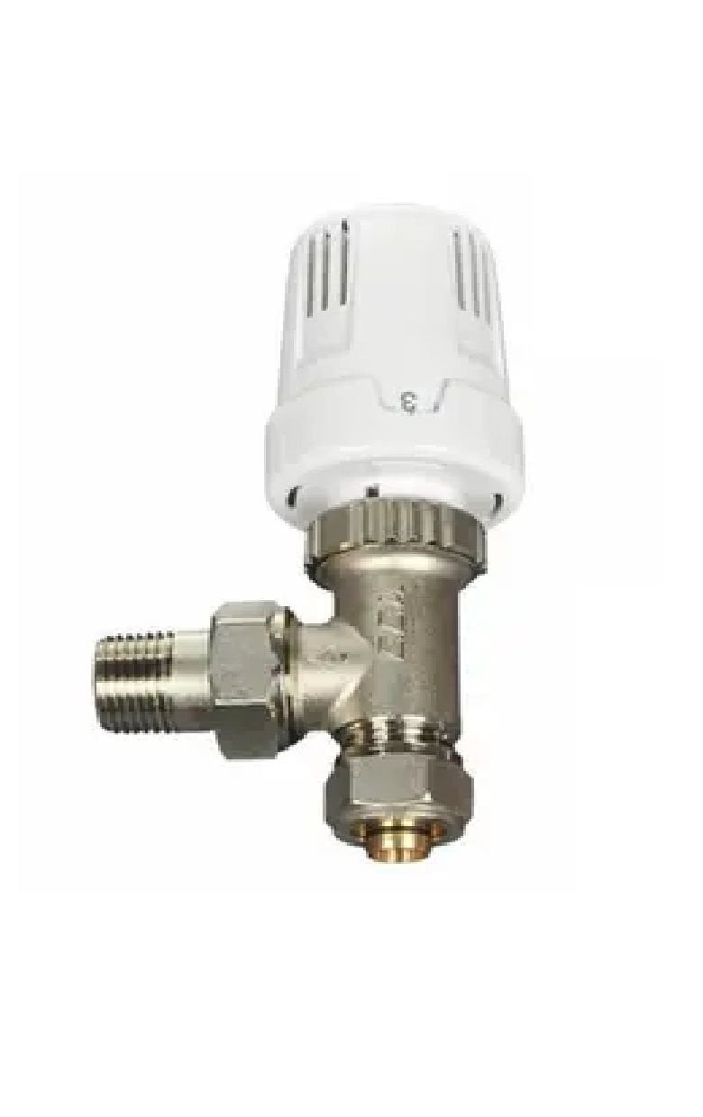 Termostatik Köşe Radyatör Vanası Pex 1/2