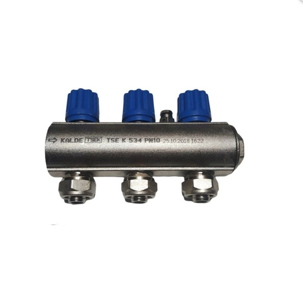 Kollektör Kendinden Vanalı 3 Ağızlı 1\'\'