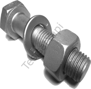 Çelik Civata + Somun + Pul Set Flanş için M14x70 mm